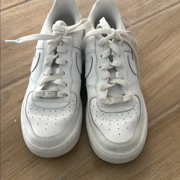White nike air force ones!